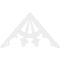 Ekena Millwork Pitch Riley Architectural Grade PVC Gable Pediment, 72"W x 42"H x 1"P (14/12) GPP072X042X100RIL - alternate 3